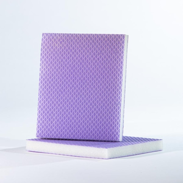 Uneeda EKADIAMOND No Shed Sanding Sponge 1 / 2 inch Grit No 150 (320-400 Grit Scratch) Purple, PK10 P-106124 - main